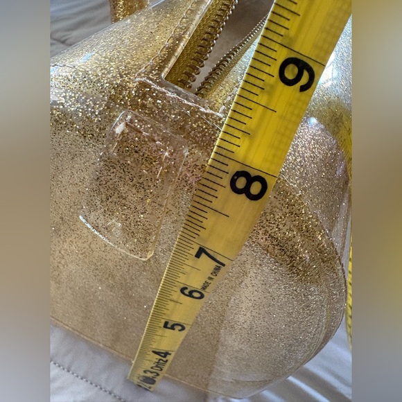 FURLA Oro glam gold glitter bag! - Picture 13 of 16